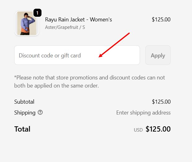 “How to apply a Cotopaxi promo code”